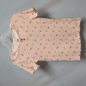 Girls Old Navy floral shirt size large (10-12)